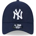 mutzen-gebogen-marineblau-verstellbares-band-9forty-essential-melton-wool-der-new-york-yankees-mlb-von-new-era