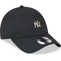 mutzen-gebogen-schwarz-verstellbares-band-9forty-pin-der-new-york-yankees-mlb-von-new-era
