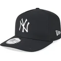 mutzen-gebogen-schwarz-snapback-a-frame-foil-pack-der-new-york-yankees-mlb-von-new-era