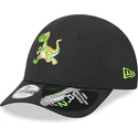 new-era-curved-brim-youth-dinosaur-9forty-repreve-black-adjustable-cap