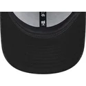 new-era-new-york-yankees-mlb-9forty-hypertexture-damen-verstellbare-schwarze-kappe-mit-schwarzem-logo