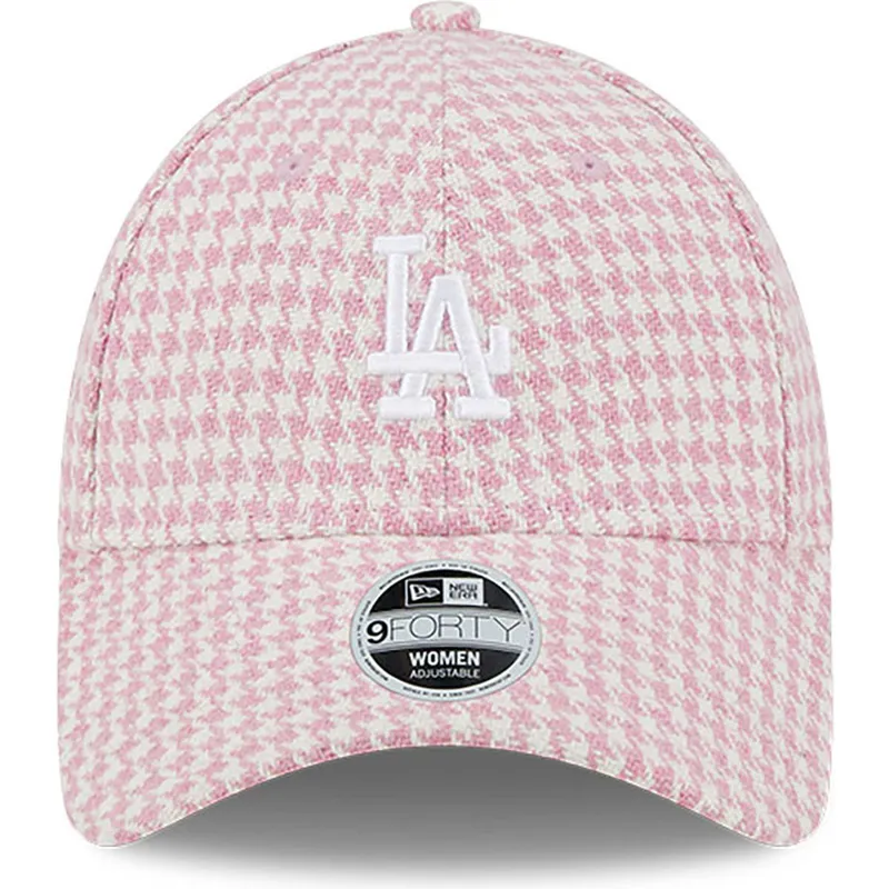 mutzen-gebogen-rosa-verstellbares-band-9forty-houndstooth-der-los-angeles-dodgers-mlb-von-new-era mutzen-gebogen-rosa-verstellbares-band-9forty-houndstooth-der-los-angeles-dodgers-mlb-von-new-era