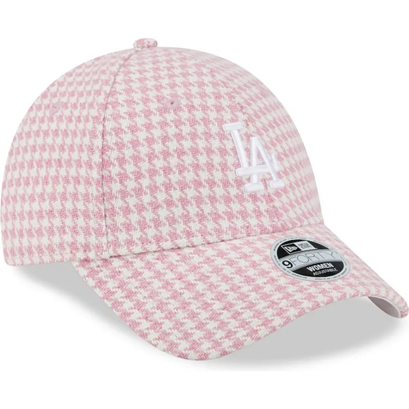 mutzen-gebogen-rosa-verstellbares-band-9forty-houndstooth-der-los-angeles-dodgers-mlb-von-new-era mutzen-gebogen-rosa-verstellbares-band-9forty-houndstooth-der-los-angeles-dodgers-mlb-von-new-era
