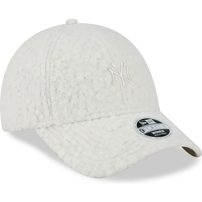 mutzen-gebogen-beige-verstellbares-band-9forty-hypertexture-der-new-york-yankees-mlb-von-new-era