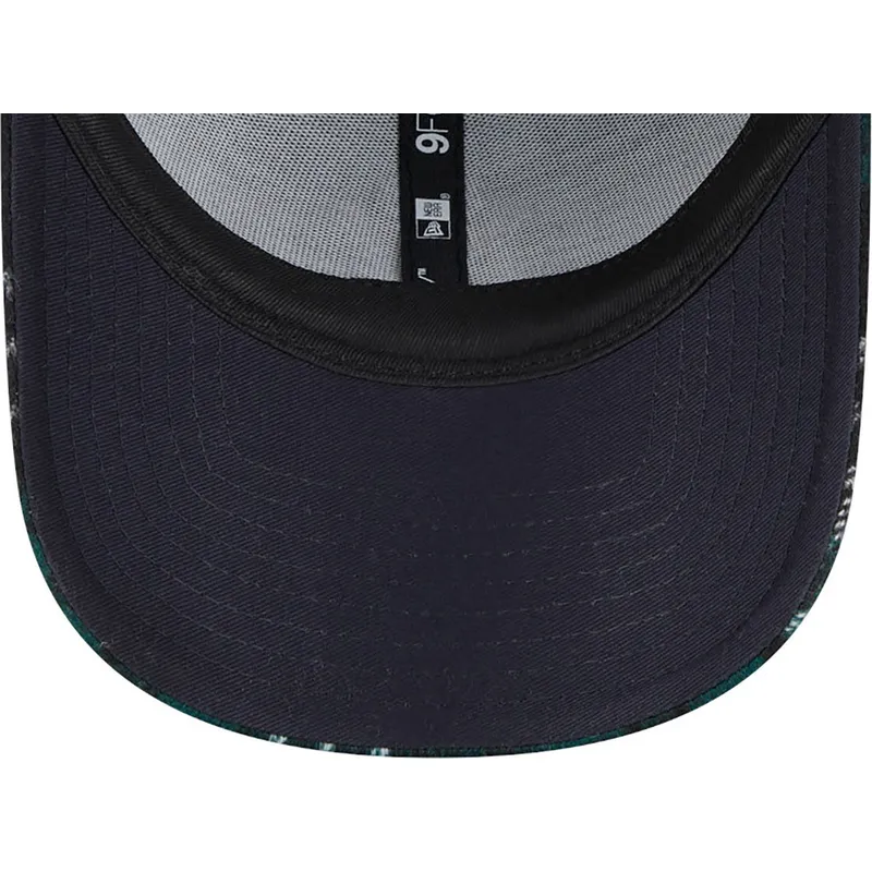 mutzen-gebogen-grun-verstellbares-band-9forty-check-der-new-york-yankees-mlb-von-new-era