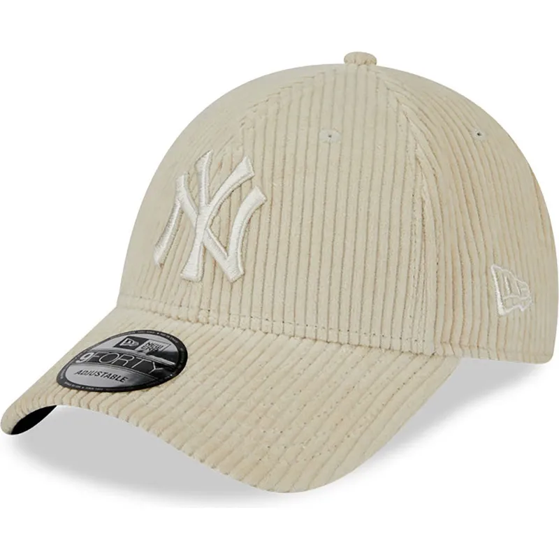 mutzen-gebogen-beige-verstellbares-band-9forty-wide-cord-der-new-york-yankees-mlb-von-new-era mutzen-gebogen-beige-verstellbares-band-9forty-wide-cord-der-new-york-yankees-mlb-von-new-era