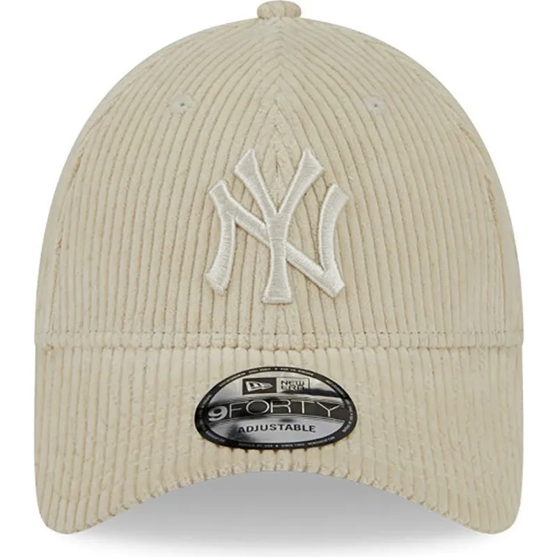 mutzen-gebogen-beige-verstellbares-band-9forty-wide-cord-der-new-york-yankees-mlb-von-new-era mutzen-gebogen-beige-verstellbares-band-9forty-wide-cord-der-new-york-yankees-mlb-von-new-era