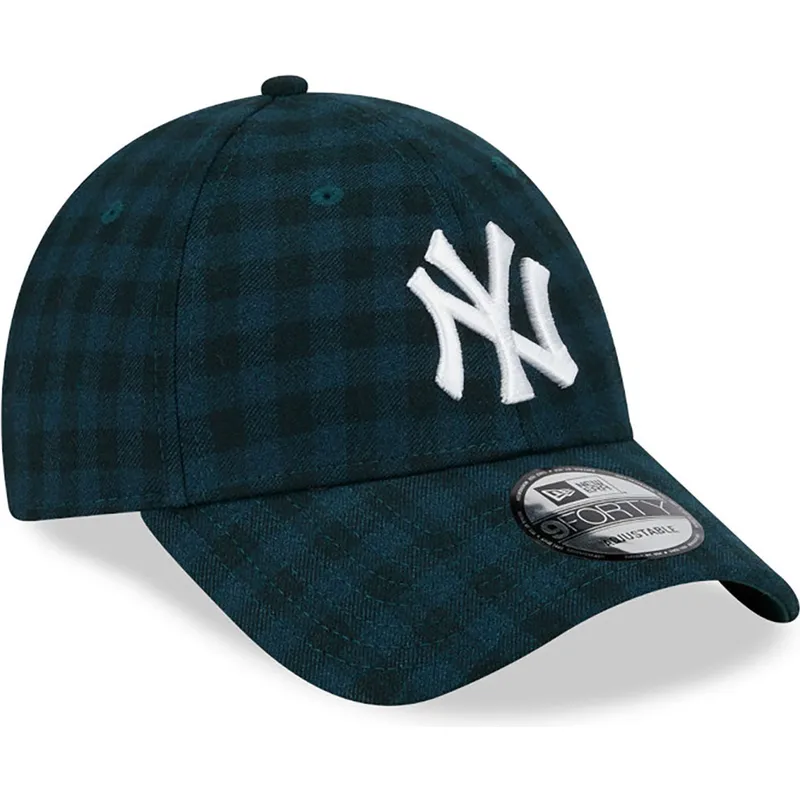mutzen-gebogen-grun-verstellbares-band-9forty-flannel-der-new-york-yankees-mlb-von-new-era