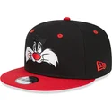 mutzen-flach-schwarz-snapback-9fifty-der-silvestre-looney-tunes-von-new-era