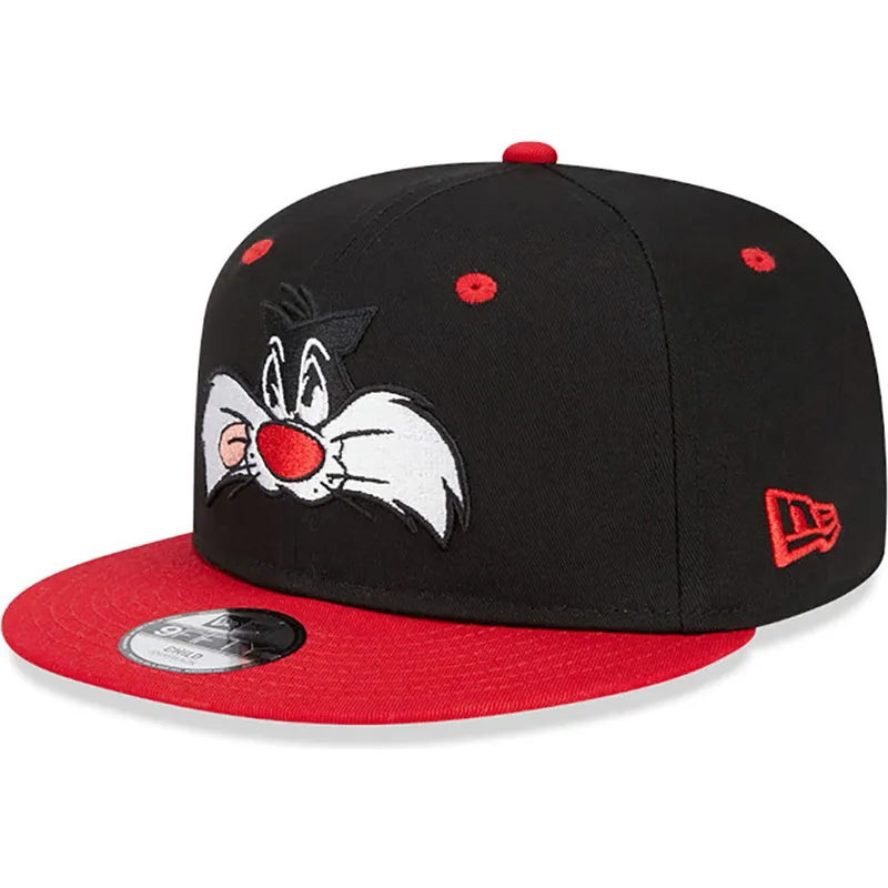 mutzen-flach-schwarz-snapback-9fifty-der-silvestre-looney-tunes-von-new-era