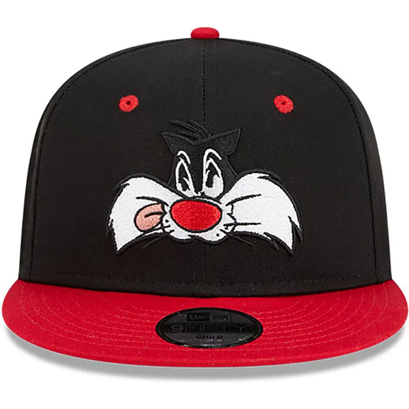 mutzen-flach-schwarz-snapback-9fifty-der-silvestre-looney-tunes-von-new-era