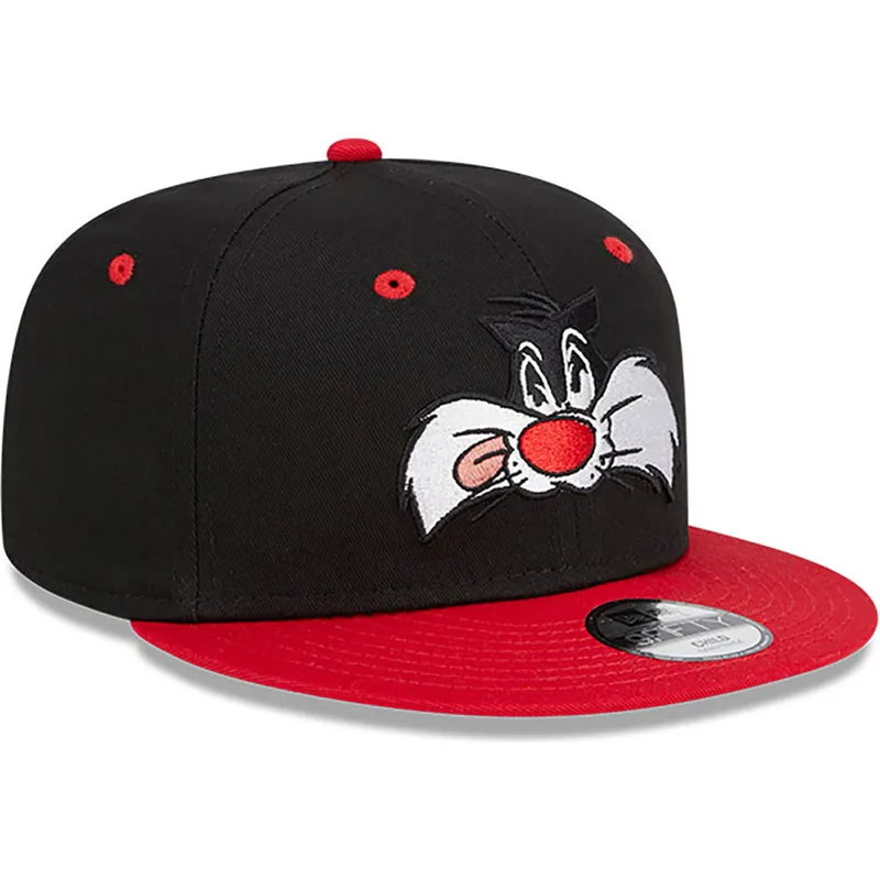 mutzen-flach-schwarz-snapback-9fifty-der-silvestre-looney-tunes-von-new-era