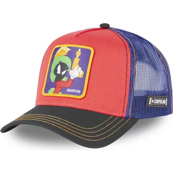 Capslab Marvin the Martian LOO7 MA2 Looney Tunes Red, Blue and Black Trucker Hat