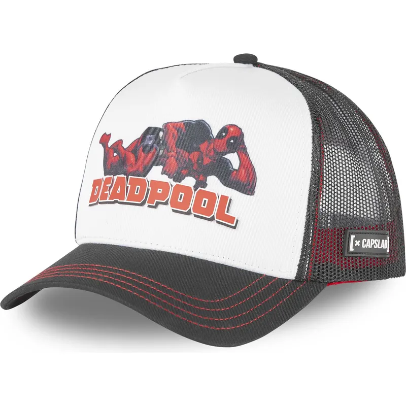 mutzen-gebogen-schwarz-snapback-deadpool-marvel-comics-von-capslab mutzen-gebogen-schwarz-snapback-deadpool-marvel-comics-von-capslab