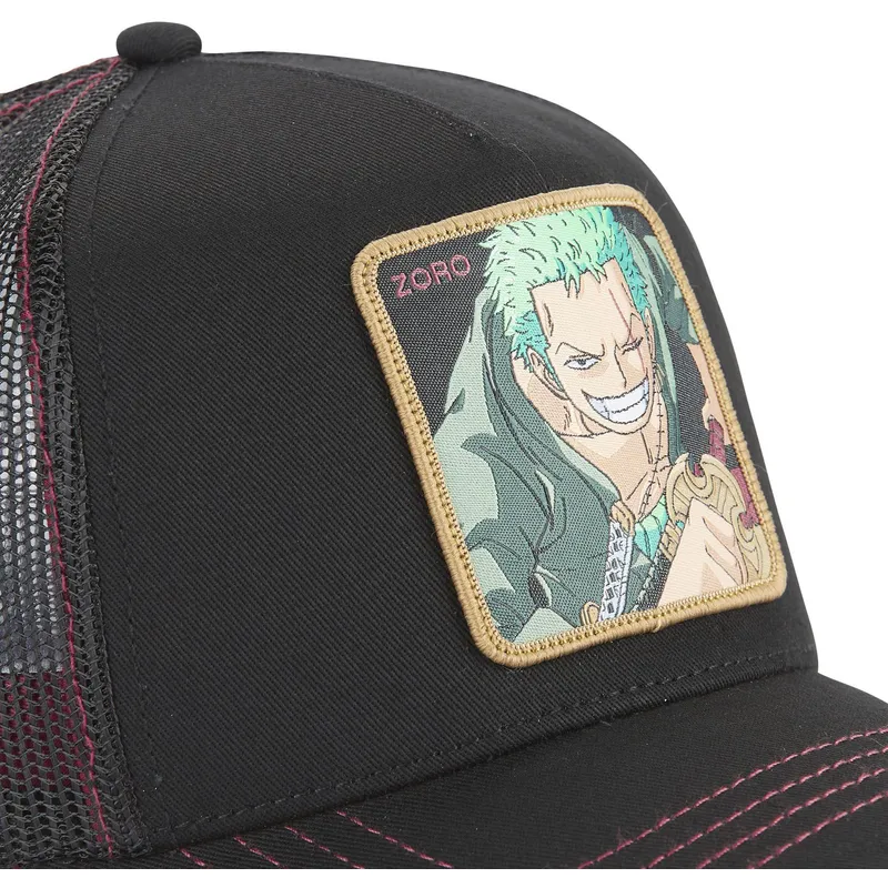 mutzen-gebogen-schwarz-snapback-roronoa-zoro-one-piece-von-capslab mutzen-gebogen-schwarz-snapback-roronoa-zoro-one-piece-von-capslab