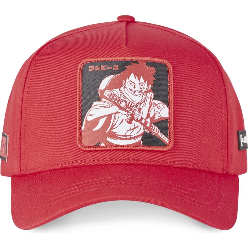 mutzen-gebogen-rot-snapback-monkey-d-luffy-one-piece-von-capslab