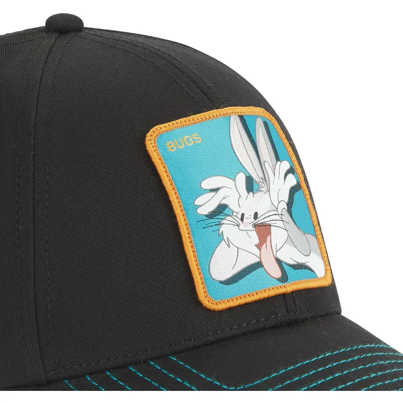 schwarze-verstellbare-curved-cap-bugs-bunny-bu3-looney-tunes-von-capslab