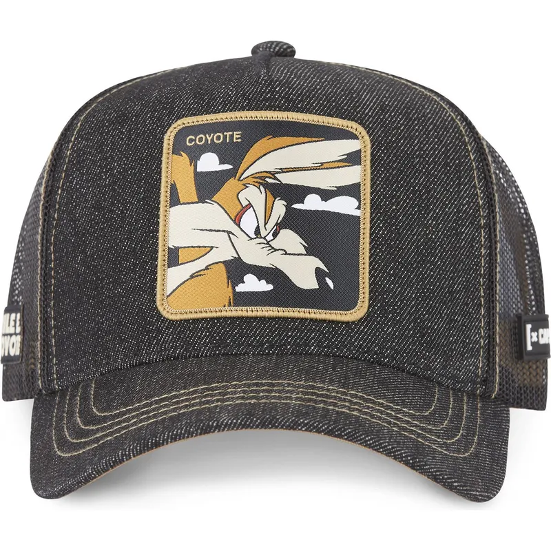 mutzen-gebogen-schwarz-snapback-kojote-looney-tunes-von-capslab