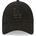 mutzen-gebogen-schwarz-verstellbares-band-9forty-towelling-der-los-angeles-dodgers-mlb-von-new-era