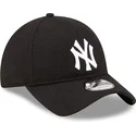 schwarze-verstellbare-gebogene-kappe-9twenty-herringbone-der-new-york-yankees-mlb-von-new-era
