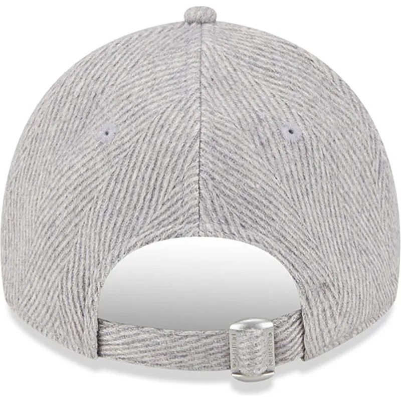 mutzen-gebogen-grau-verstellbares-band-9twenty-herringbone-der-new-york-yankees-mlb-von-new-era