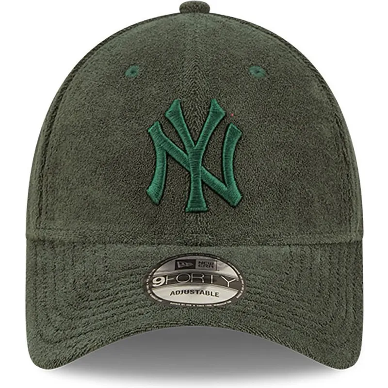 mutzen-gebogen-grun-verstellbares-band-9forty-towelling-der-new-york-yankees-mlb-von-new-era