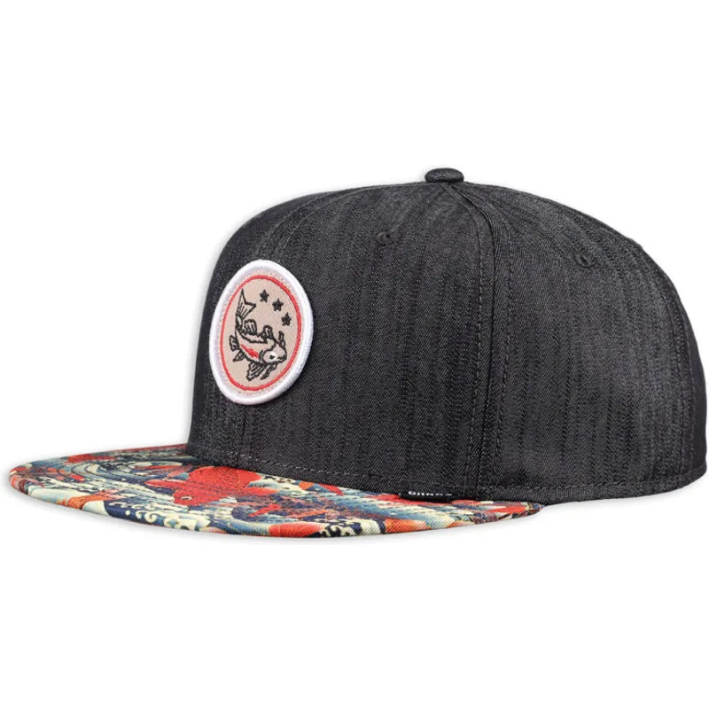 mutzen-flach-schwarz-snapback-von-djinns mutzen-flach-schwarz-snapback-von-djinns