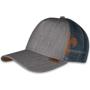 Mützen gebogen grau snapback HFT Linen 2014 von Djinns