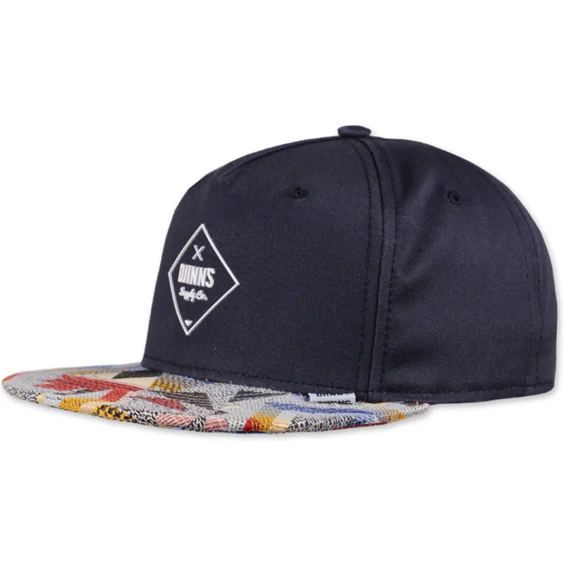 marineblaue-flatcap-snapback-rubber-aztek-von-djinns