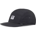 schwarze-verstellbare-puffy-nylon-flat-cap-von-djinns
