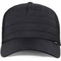 djinns-hft-puffy-nylon-snapback-cap-in-schwarz-mit-gebogenem-schirm