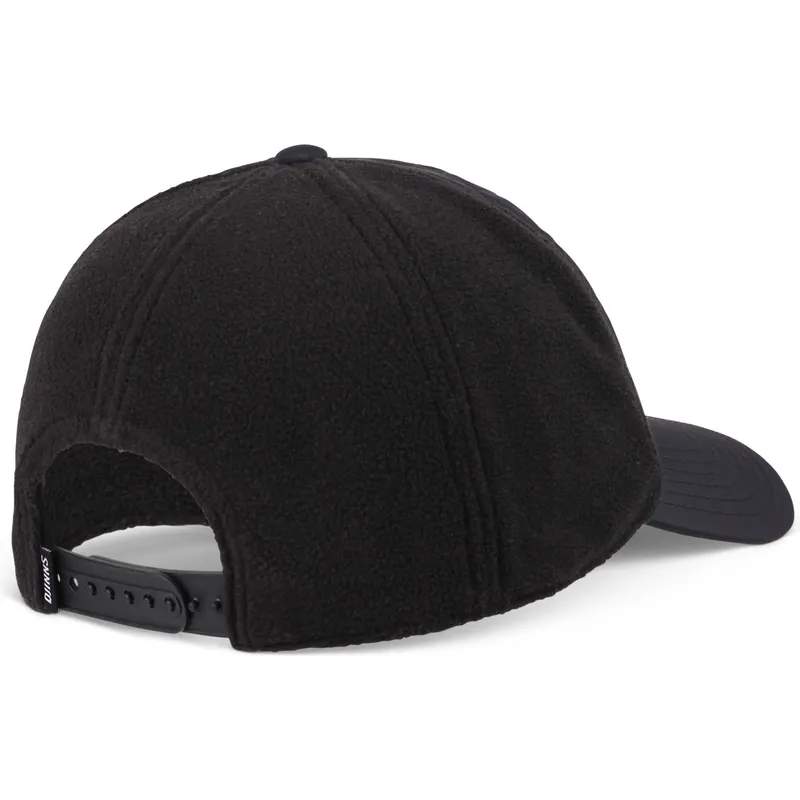 djinns-hft-puffy-nylon-schwarze-snapback-cap-mit-gebogenem-schirm