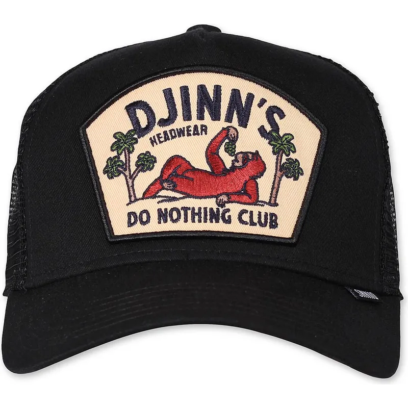 schwarze-trucker-cap-do-nothing-club-hft-dnc-sloth-von-djinns