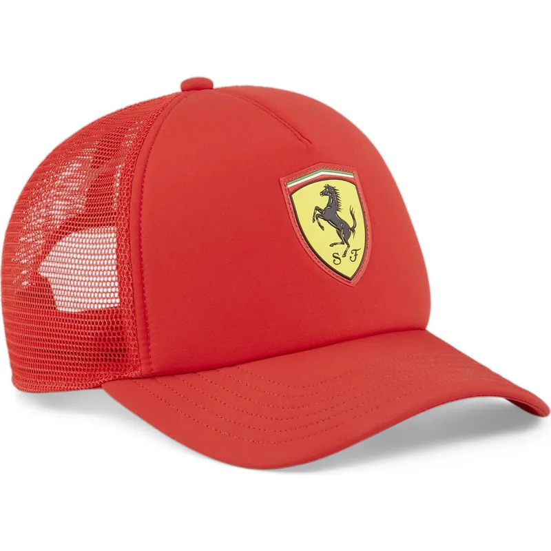 mutzen-gebogen-rot-snapback-race-der-ferrari-formula-1-von-puma