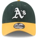 grune-und-gelbe-verstellbare-gebogene-kappe-9twenty-core-classic-der-oakland-athletics-mlb-von-new-era
