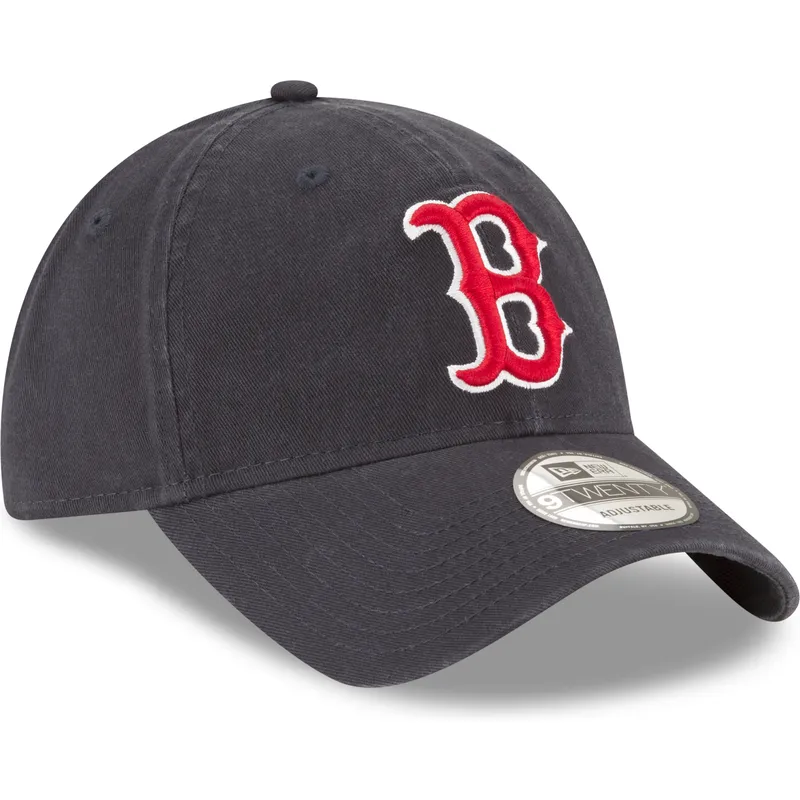 marineblaue-verstellbare-curved-cap-9twenty-core-classic-der-boston-red-sox-mlb-von-new-era
