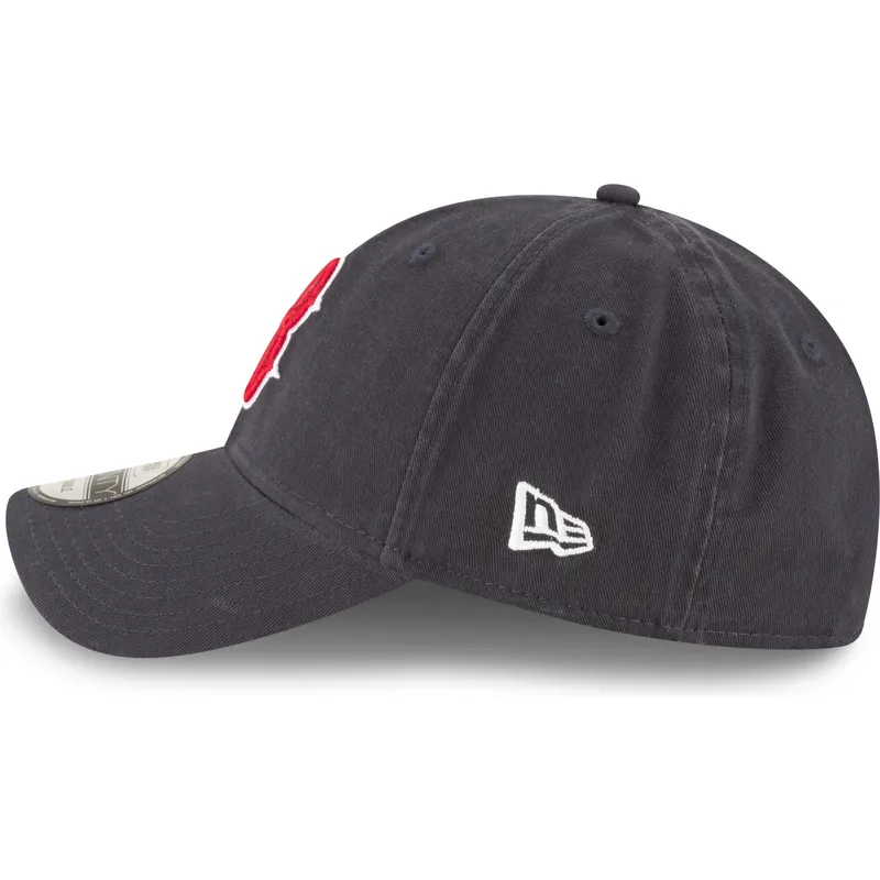 marineblaue-verstellbare-curved-cap-9twenty-core-classic-der-boston-red-sox-mlb-von-new-era