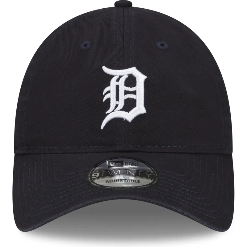 marineblaue-verstellbare-gebogene-kappe-9twenty-core-classic-der-detroit-tigers-mlb-von-new-era