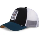 schwarze-weisse-und-blaue-trucker-cap-being-cheered-hft-von-djinns