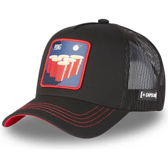 Schwarze Trucker-Kappe Beer Pong BE1 Cocktails von Capslab