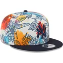 new-era-new-york-yankees-mlb-9fifty-spring-snapback-kappe-mit-flachem-schirm-in-multicolor