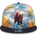 new-era-new-york-yankees-mlb-9fifty-spring-snapback-kappe-mit-flachem-schirm-in-multicolor