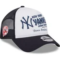 new-era-new-york-yankees-mlb-9forty-a-frame-team-trucker-cap-in-weiss-und-marineblau