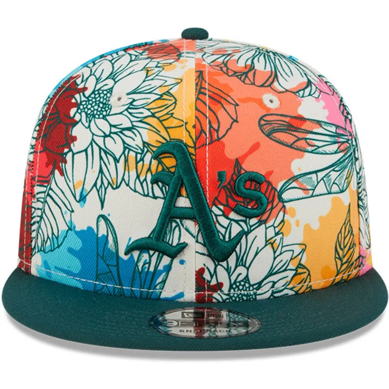 mutzen-flach-multicolor-snapback-9fifty-spring-der-oakland-athletics-mlb-von-new-era