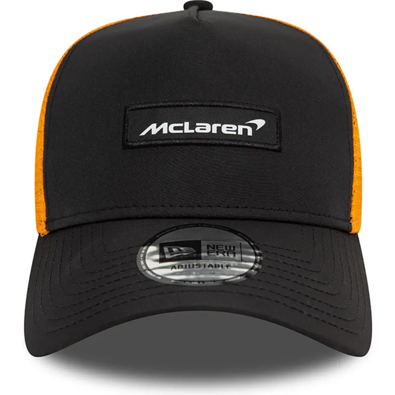 mutzen-gebogen-schwarz-snapback-9forty-a-frame-patch-front-der-mclaren-racing-formula-1-von-new-era mutzen-gebogen-schwarz-snapback-9forty-a-frame-patch-front-der-mclaren-racing-formula-1-von-new-era