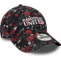 new-era-curved-brim-9forty-floral-all-over-print-manchester-united-football-club-premier-league-black-and-red-adjustable-cap