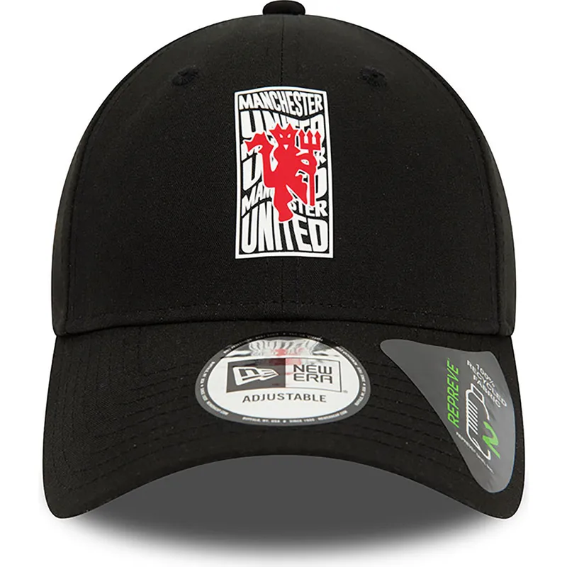schwarze-verstellbare-curved-cap-9forty-repreve-wordmark-von-manchester-united-football-club-premier-league-von-new-era