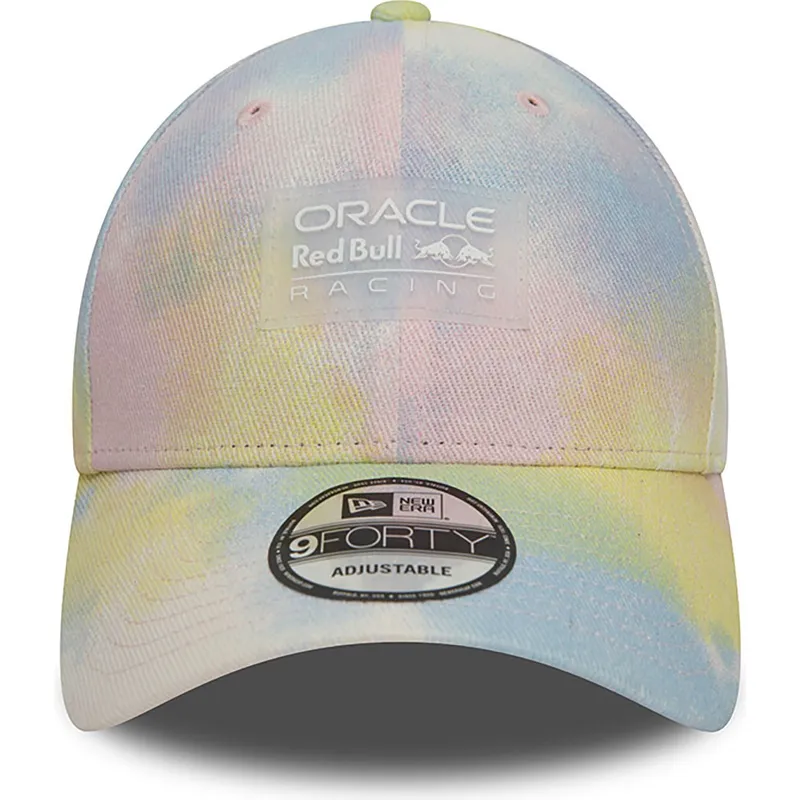 mehrfarbige-gebogene-snapback-kappe-9forty-tie-dye-denim-von-red-bull-racing-formula-1-von-new-era