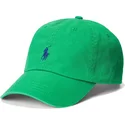 polo-ralph-lauren-curved-brim-blue-logo-cotton-chino-classic-sport-green-adjustable-cap