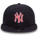 new-era-mlb-new-york-yankees-9fifty-outline-snapback-kappe-in-marineblau-mit-rotem-logo